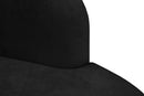 Mitzy Black Velvet Sofa