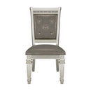 Bevelle Side Chair in Silver (Set of 2)