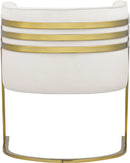 Rays Cream Velvet Accent Chair