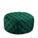 Addison Green Velvet Ottoman/Bench