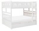 Galen Full/Full Bunk Bed w/ Storage Boxes in White B2053FFW-1*T