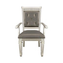Bevelle Arm Chair in Silver (Set of 2)