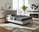 Hunter Grey Linen King Bed