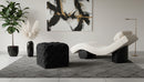 Stella Black Velvet Ottoman/Stool