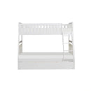 Galen Twin/Full Bunk Bed w/ Twin Trundle in White B2053TFW-1*R