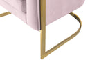 Carter Pink Velvet Accent Chair