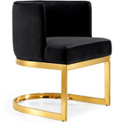 Gianna Black Velvet Dining Chair