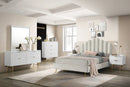 Modernist White Gloss Mirror