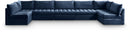 Jacob Navy Velvet Modular Sectional