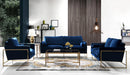 Mila Navy Velvet Chair