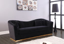 Arabella Black Velvet Sofa