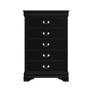Mayville 5 Drawer Chest in Black 2147BK-9
