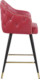 Barbosa Red Faux Leather Counter/Bar Stool