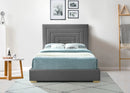 Nora Grey Velvet King Bed