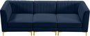 Alina Navy Velvet Modular Sofa