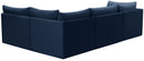 Jacob Navy Velvet Modular Sectional