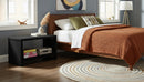 Cleo Black Velvet Night Stand