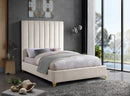 Via Cream Velvet Full Bed