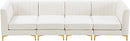 Alina Cream Velvet Modular Sofa