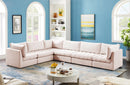 Jacob Pink Velvet Modular Sectional