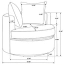 Debbie Swivel Accent Chair