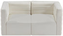 Quincy Cream Velvet Modular Sofa