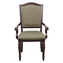Marston Arm Chair in Dark Cherry (Set of 2)