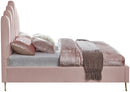 Lily Pink Velvet Full Bed
