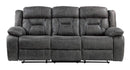 Madrona Hill Double Reclining Sofa in Gray 9989GY-3