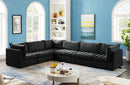 Jacob Black Velvet Modular Sectional