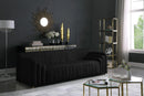 Naya Black Velvet Sofa