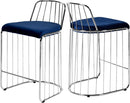 Gio Navy Velvet Stool