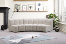 Infinity Cream Velvet 3pc. Modular Sectional