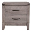 Woodrow 2 Drawer Nightstand in Gray 2042-4