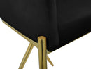 Xavier Black Velvet Counter Stool