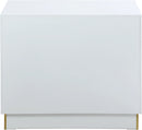 Cosmopolitan White Lacquer Side Table