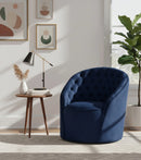 Alessio Navy Velvet Accent Chair