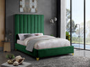 Via Green Velvet Full Bed