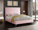 Jasmine Pink Velvet Full Bed