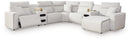 Modmax II Power Reclining Sectional with Chaise and Audio Consoles