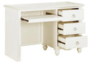 Meghan 3 Drawer Writing Desk in White 2058WH-15