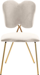 Angel Cream Velvet Dining Chair