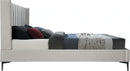 Nadia Cream Velvet Full Bed