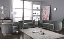 Julian Grey Velvet Chair