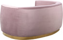 Julian Pink Velvet Loveseat
