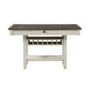 Granby Counter Height Dining Table in White & Brown 5627NW-36*