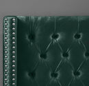Aiden Green Velvet Twin Bed