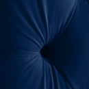 Fritz Navy Velvet Twin Bed