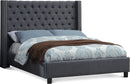 Ashton Grey Linen Queen Bed