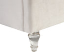 Kira Cream Velvet King Bed